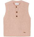 Hust and Claire Vest - Strik - Uld - Edi - Rose Cloud