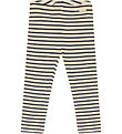 Petit Piao Leggings - Rib -  Modal - Indigo Plum/dark Off White