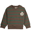 Petit Piao Sweatshirt - Chocolate Brown Stripe