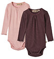 Wheat Body l/æ - 2-pak - Rib - Lotta - Rose Frost/Eggplant