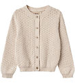 Wheat Cardigan - Strik - Magnella - Offwhite m. Hulmønster