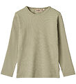 Wheat Bluse - Rib - Stig - Green Tea
