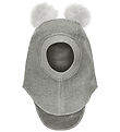 Huttelihut Elefanthue - Uld - 2-lags - Medium Grey Melange m. Kv