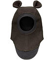 Huttelihut Elefanthue - Uld - 2-lags - Dark Brown Melange m. Øre