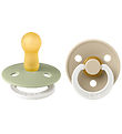 BIBS Colour Natsutter - Str. 2 - 2-pak - Rund - Sage Glow/Vanill
