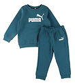 Puma Træningssæt - Minicats ESS Crew Jogger - Cold Green