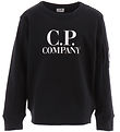 C.P. Company Sweatshirt - Sort m. Hvid