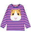 DYR-Cph Bluse - Dyrroar - Deep Blue/Bright Pink Marsvin