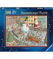 Ravensburger Puslespil - 500 Brikker - Here Comes Christmas