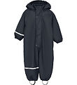 CeLaVi Regndragt m. Fleece - Navy