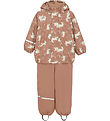 CeLaVi Regntøj m. Fleece - Tawny Brown