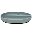 OYOY Tallerken - Enkei Suction - Silikone - Dusty Blue