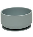 OYOY Skål - Enkei Suction - Silikone - Dusty Blue