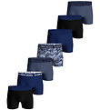Björn Borg Boxershorts - 7-pak - Sort/Blå/Print