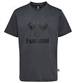 Hummel T-shirt - HmlTres - Asphalt/Black