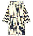 Name It Badekåbe - Velour - NmmRacer - Dark Sapphire m. Striber