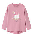 Name It Bluse - Mauve Orchid/Swan