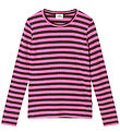 Mads Nørgaard Bluse - Rib - Talika - Plum Perfect/Carmine Rose