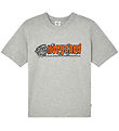 Mads Nørgaard T-shirt - Theo - Light Grey Melange