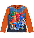 LEGO® Ninjago Bluse - LWTano 701 - Dark Orange m. Print