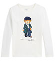 Polo Ralph Lauren Bluse - Hvid m. Bamse