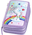 Faber-Castell Penalhus m. Indhold - Unicorn - Lilla
