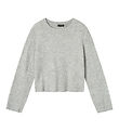 LMTD Bluse - Strik - NlfLodet - Grey Melange