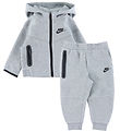 Nike Sweatsæt - Cardigan/Sweatpants - Grey Heather