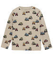 Minymo Bluse - Beige Melange m. Traktorer
