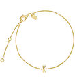 Design Letters Armbånd - K - 18K Guldbelagt