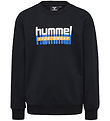 Hummel Sweatshirt - hmlTukas - Sort m. Print
