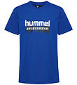 Hummel T-Shirt - hmlTukas - Blue Lolite m. Print