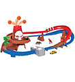 Dickie Toys Bilbane m. Bil - Skull Vulcano Track Set - Lys/Lyd