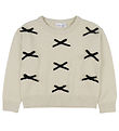 Name It Bluse - Strik - NkfSonja - Summer Sand m. Sløjfer
