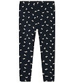 Name It Leggings - NmfVivian - Dark Sapphire/Bows