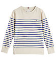 Tommy Hilfiger Bluse - Beige/Blåstribet