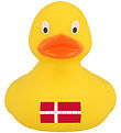 Badeand - Gul And m. Dansk Flag