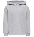Kids Only Hættetrøje - KogFave - Light Grey Melange
