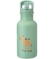 Carl Oscar Drikkeflaske - Steelish - 500 ml - Grøn m. Kamel