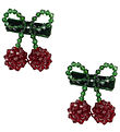 Konges Sløjd Hårclips - 2-pak - Cherry - 4x4,5 cm - Red/Glitter