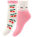 Konges Sløjd Strømper - 2-pak - Jacquard - Cherry Mix