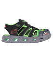 Skechers Sandaler m. Lys - Thermo-Splash - Hydro-Flare - Sort/Li