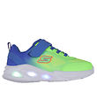 Skechers Sko m. Lys - Krendox - Blå/Lime