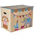 Rice Opbevaringskurv - Raffia - Stor - Cirkus Theme