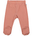 Joha Leggings m. Fødder - Uld - Laks
