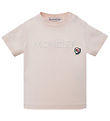 Moncler  T-shirt - Rosa m. Hvid
