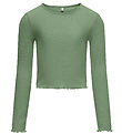 Kids Only Bluse - Noos - Rib - KogNella - Hedge Green