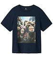 Name It T-shirt - NkmVoto - Navy Blazer/Monkeys