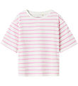 Name It T-shirt - NkfVitanni - Bright White/Pink Frosting