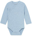 Fixoni Slå-om Body l/æ - Rib - Blue Fog Melange
